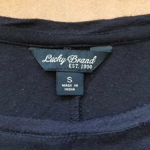 Lucky Brand Top High-Low Embroidered Slit *Read - Picture 7 of 7